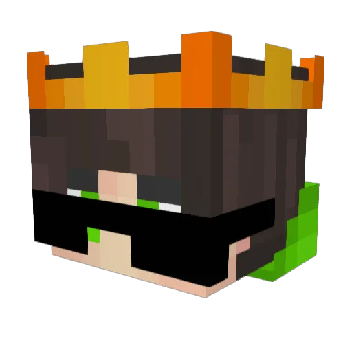 BERMEOW Minecraft avatar head, 3D render