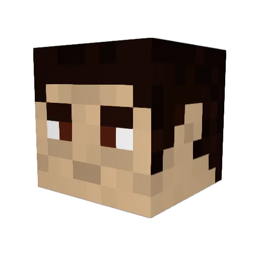 BERNARDIN_MASON Minecraft avatar head, 3D render