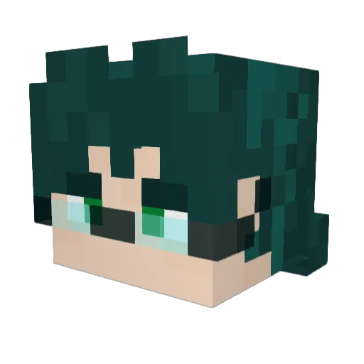 BEROZZ Minecraft avatar head, 3D render