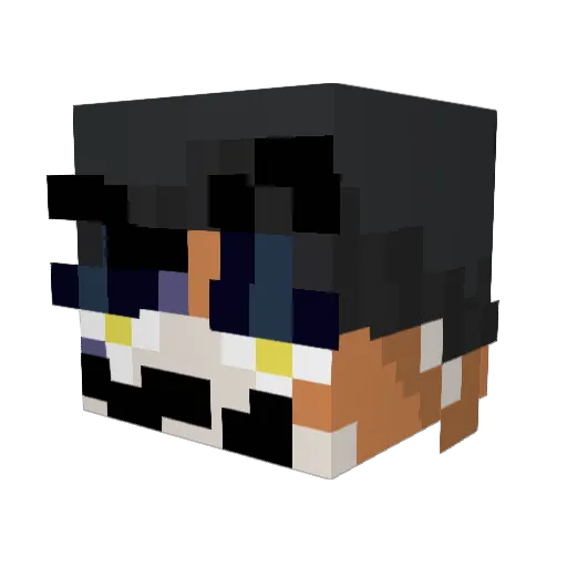 BERRYB4BE Minecraft avatar head, 3D render