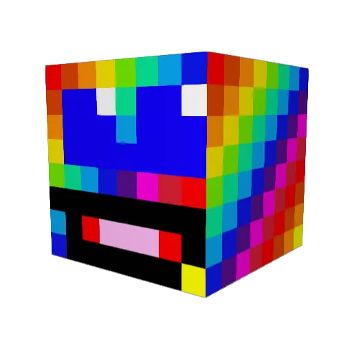 BERTTROCKS Minecraft avatar head, 3D render