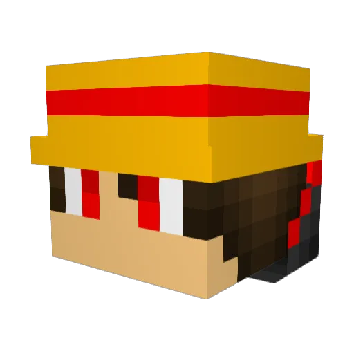 BERTUZ_D Minecraft avatar head, 3D render