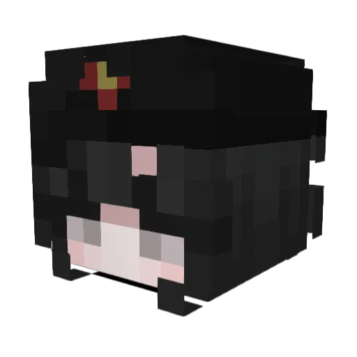 BERZZZERK Minecraft avatar head, 3D render
