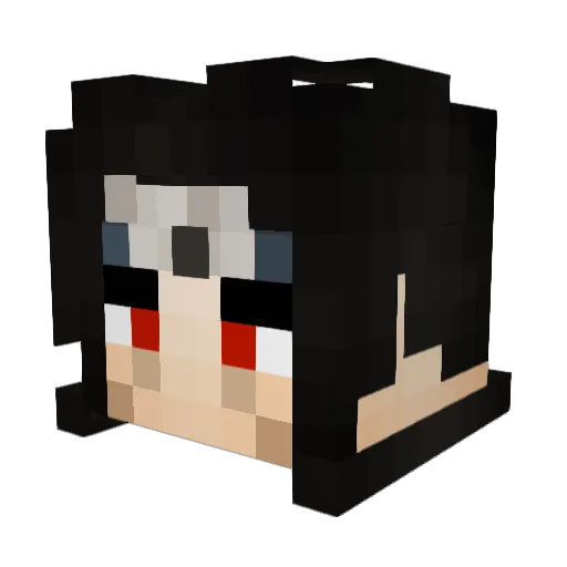 BESICT Minecraft avatar head, 3D render
