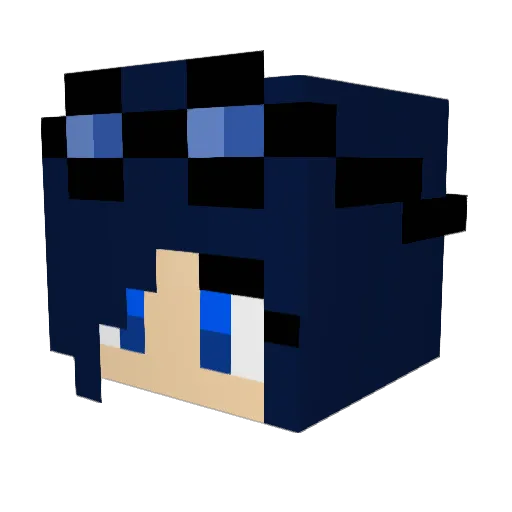 BESKEE Minecraft avatar head, 3D render