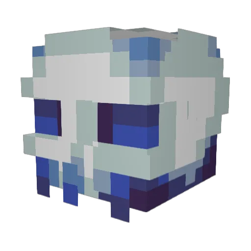 BESTFISH6 Minecraft avatar head, 3D render