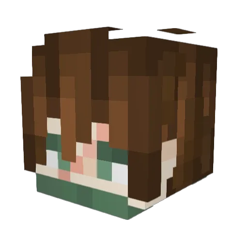 BESTIAthe Minecraft avatar head, 3D render
