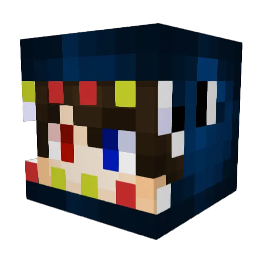 BESTKINGPRO Minecraft avatar head, 3D render
