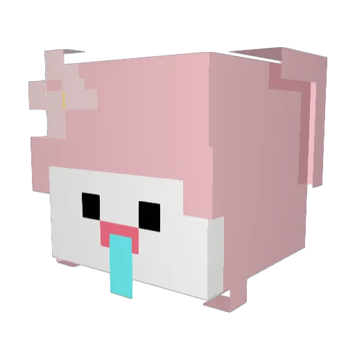 BESTNUTZ Minecraft avatar head, 3D render