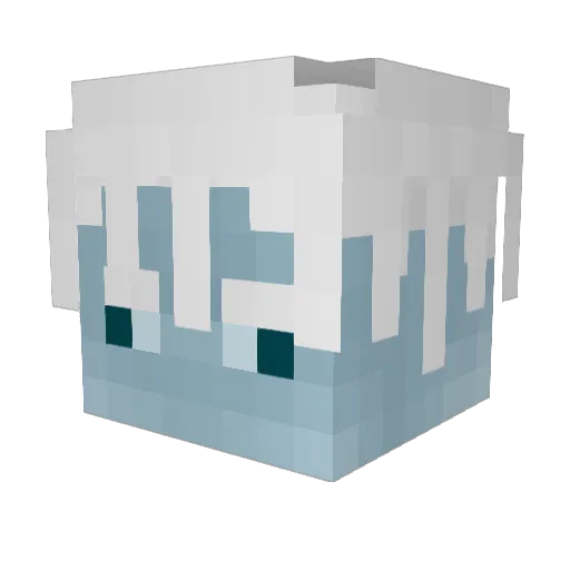 BESTXH Minecraft avatar head, 3D render