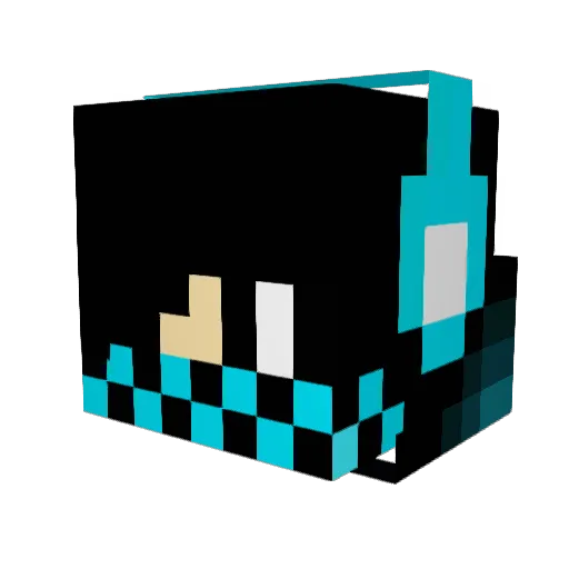 BETANCOURT09 Minecraft avatar head, 3D render
