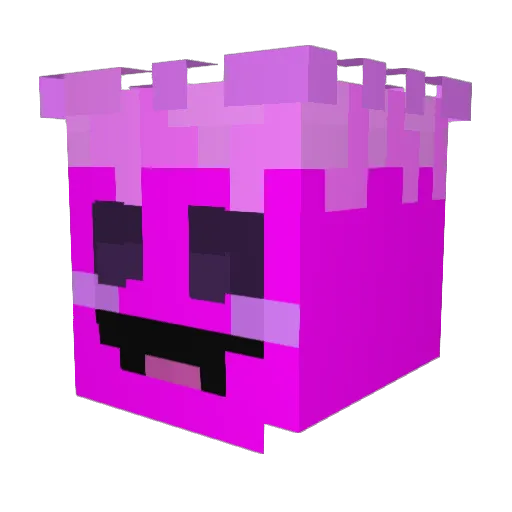 BETA_ddp Minecraft avatar head, 3D render