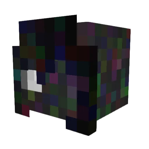 BETCON Minecraft avatar head, 3D render