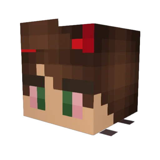 BEW_Fiend Minecraft avatar head, 3D render