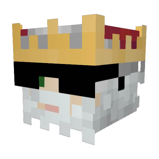 BEYCRAFT09 Minecraft avatar head, 3D render
