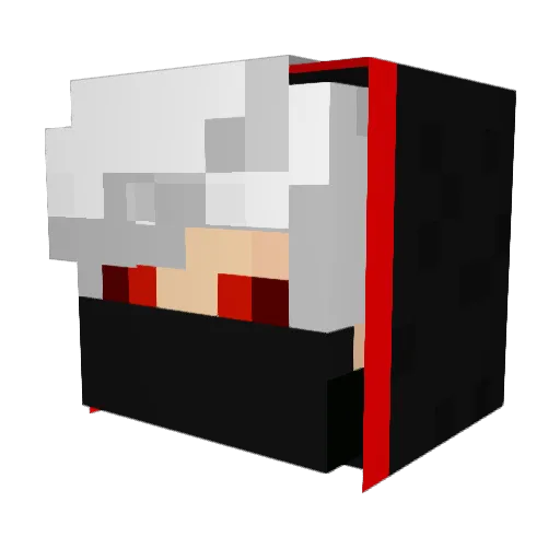 BEZURKJE Minecraft avatar head, 3D render
