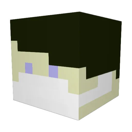 BF0RME Minecraft avatar head, 3D render
