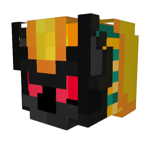 BFBOi Minecraft avatar head, 3D render