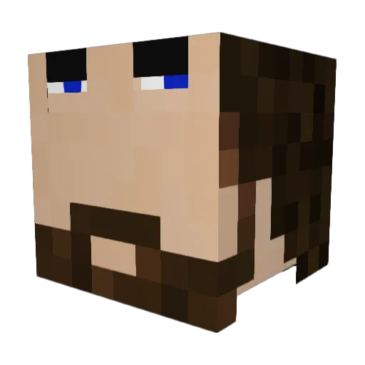BFC420 Minecraft avatar head, 3D render