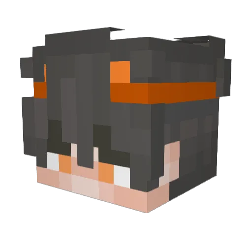 BFG_Miner1 Minecraft avatar head, 3D render