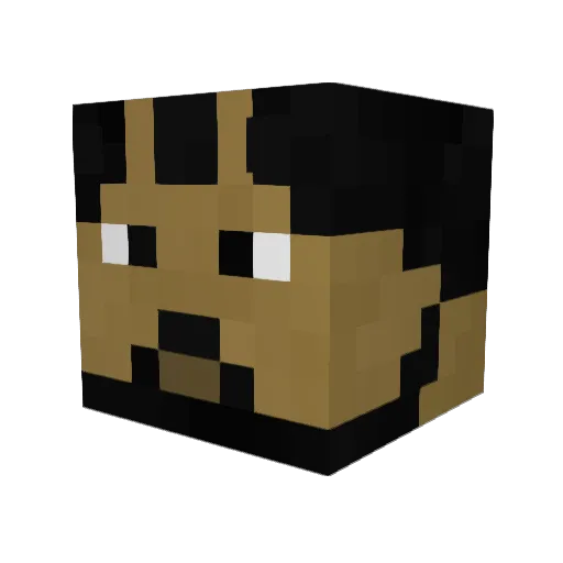 BFN99 Minecraft avatar head, 3D render