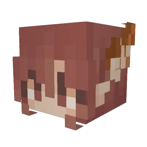 BFXF666 Minecraft avatar head, 3D render