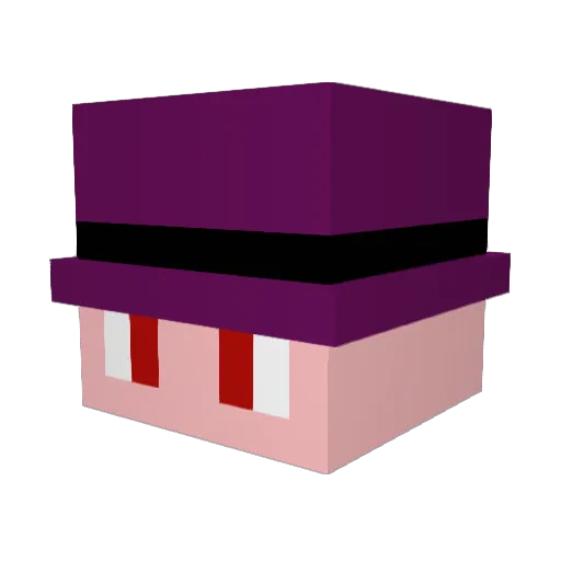 BF_Luca Minecraft avatar head, 3D render