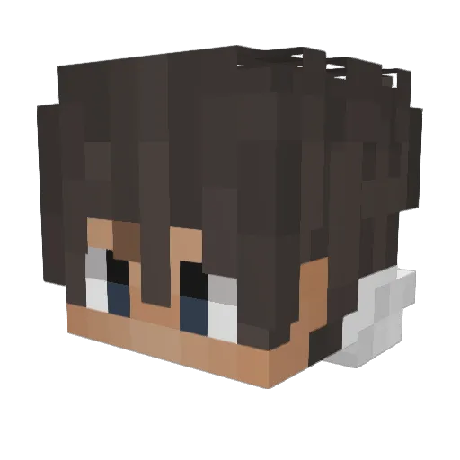 BFartz Minecraft avatar head, 3D render