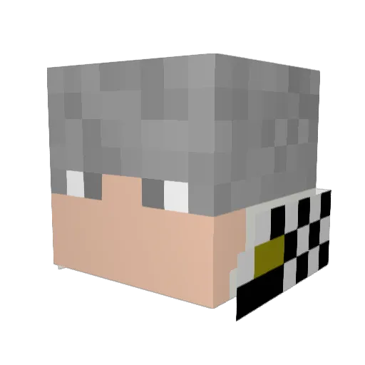BFish0715 Minecraft avatar head, 3D render