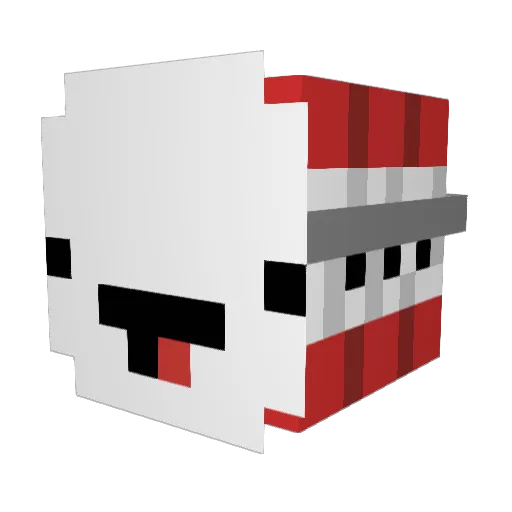 BG32CLEAR Minecraft avatar head, 3D render
