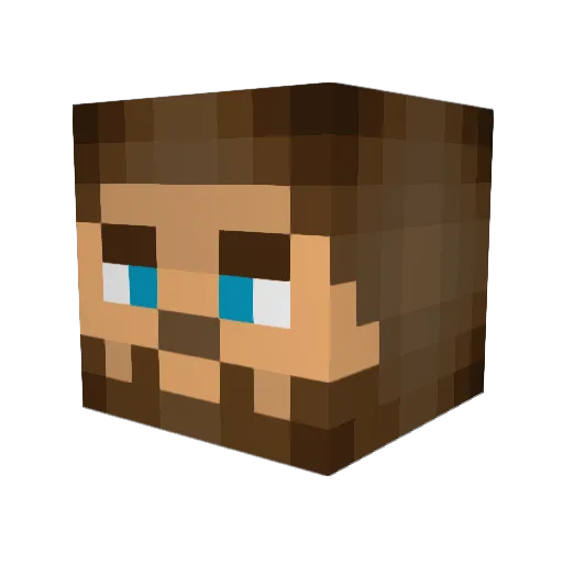 BGIvan Minecraft avatar head, 3D render
