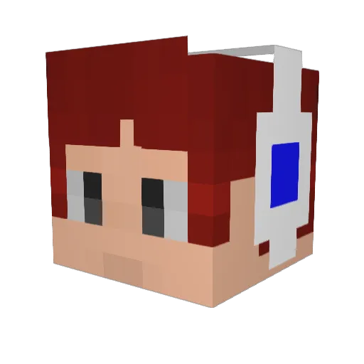 BGKnockoutt Minecraft avatar head, 3D render