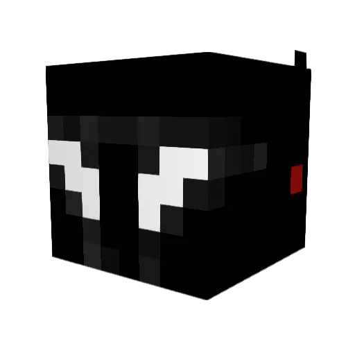 BGS137 Minecraft avatar head, 3D render