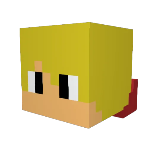 BG_Mitschi5 Minecraft avatar head, 3D render