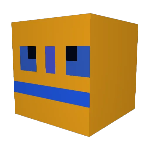 BGbyron56 Minecraft avatar head, 3D render
