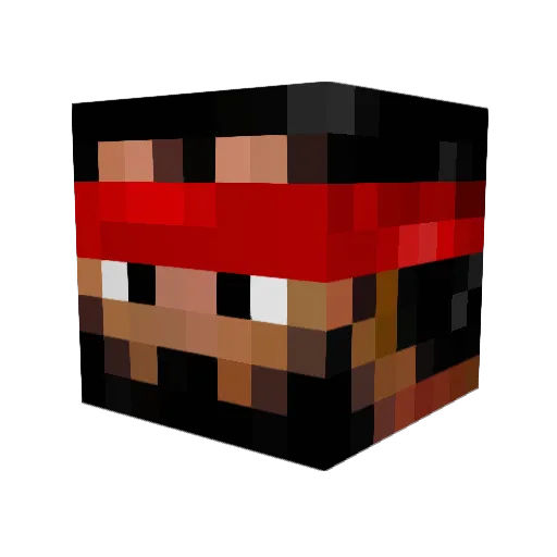 BGodpt Minecraft avatar head, 3D render