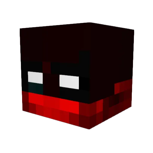BGonRG983E Minecraft avatar head, 3D render