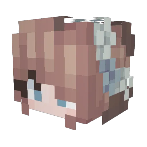 BGuerreiro Minecraft avatar head, 3D render