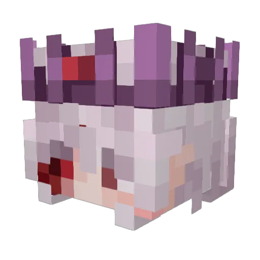 BGunMH Minecraft avatar head, 3D render