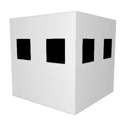 BH0N Minecraft avatar head, 3D render