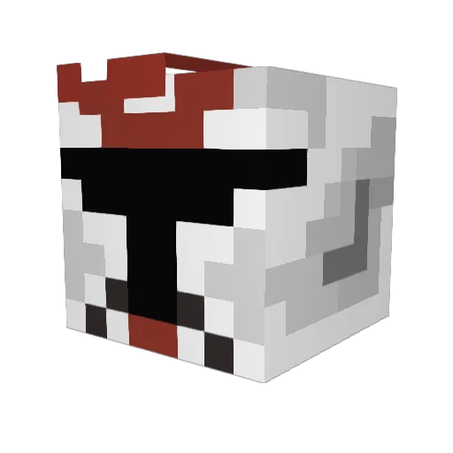 BH7122 Minecraft avatar head, 3D render