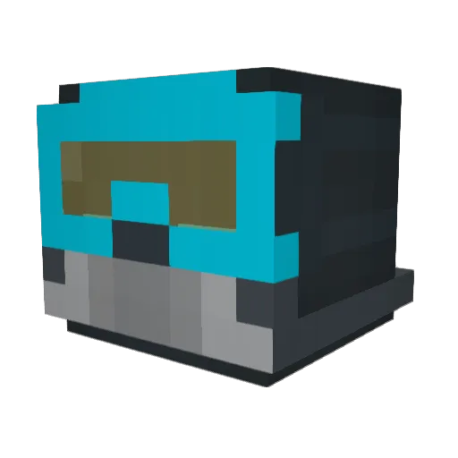 BHLRobIODx Minecraft avatar head, 3D render