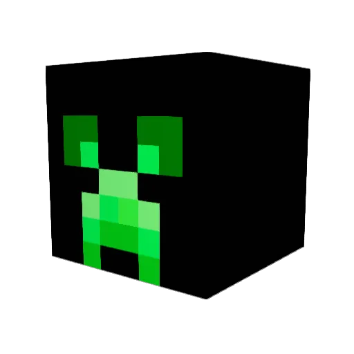 BHMac Minecraft avatar head, 3D render