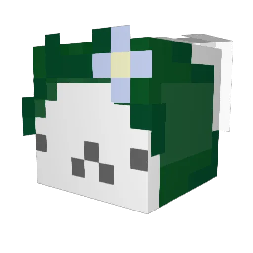 BHOPPINGBUNNY Minecraft avatar head, 3D render