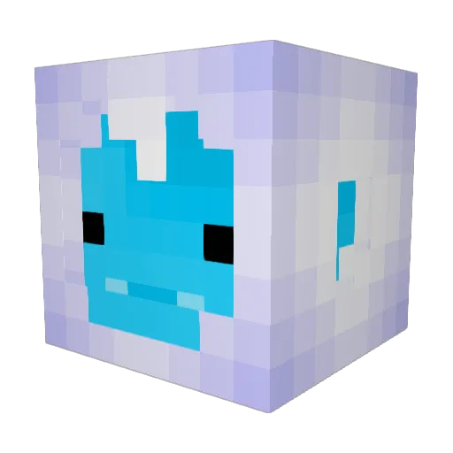 BHX Minecraft avatar head, 3D render