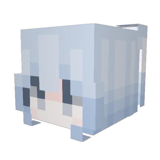 BHawa Minecraft avatar head, 3D render