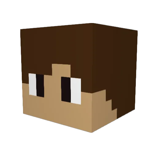 BHoneydew Minecraft avatar head, 3D render