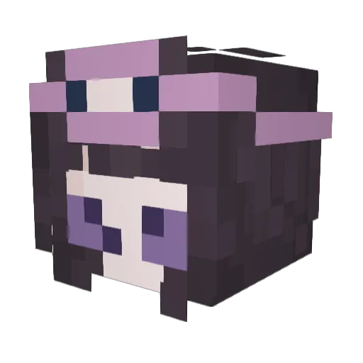 BHsiny Minecraft avatar head, 3D render
