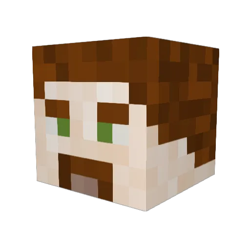 BHuress Minecraft avatar head, 3D render
