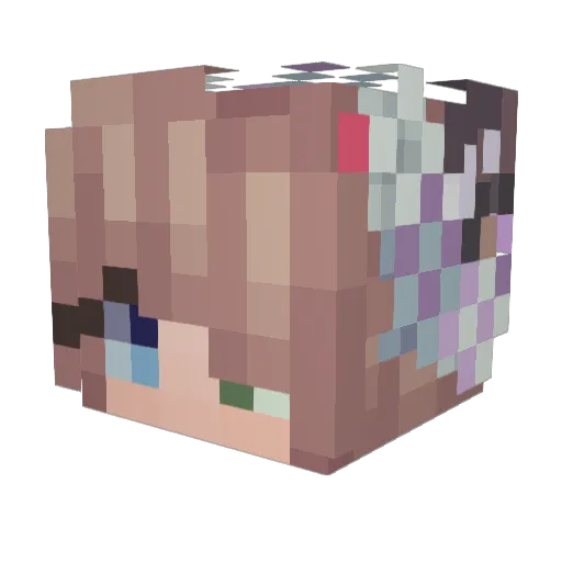 BIA_ABL Minecraft avatar head, 3D render